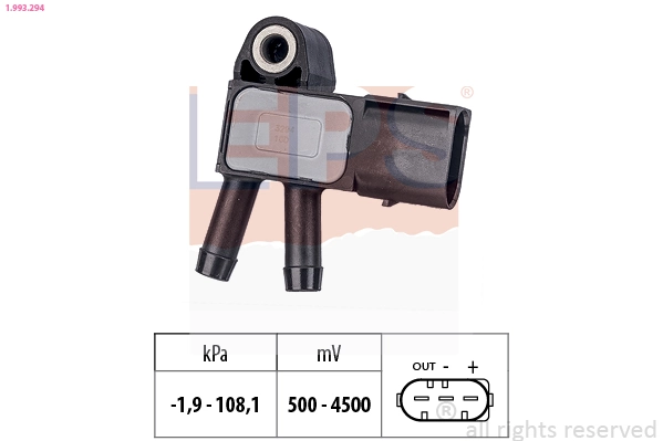 Air Pressure Sensor, altitude adaption Made in Italy - OE Equivalent 1.993.294