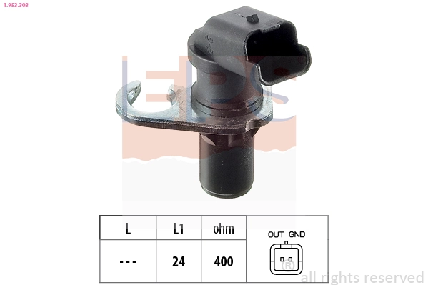 Sensor, crankshaft pulse Made in Italy - OE Equivalent 1.953.303