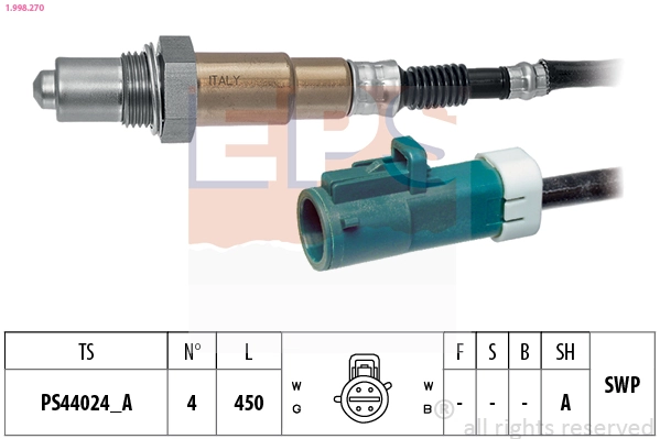 Oxygen Sensor Made in Italy - OE Equivalent 1.998.270