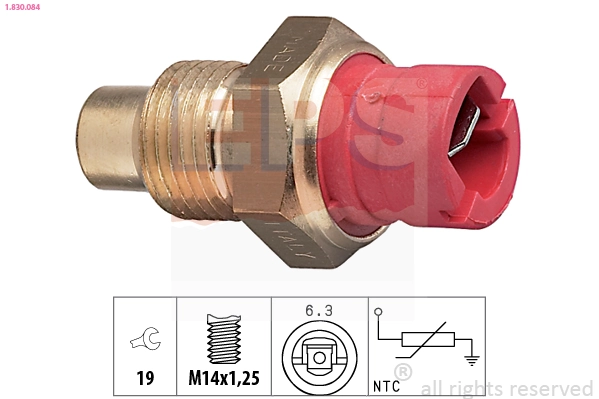 Sensor, coolant temperature Made in Italy - OE Equivalent 1.830.084