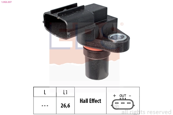 Sensor, crankshaft pulse Made in Italy - OE Equivalent 1.953.337