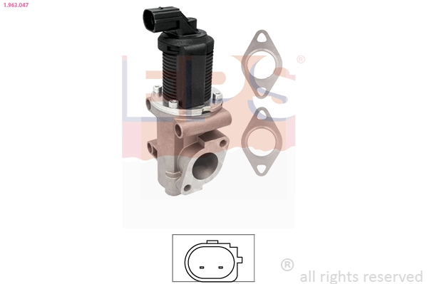 EGR Valve Made in Italy - OE Equivalent 1.963.047