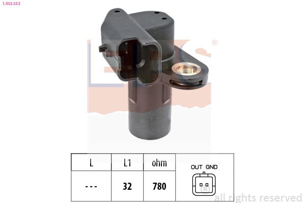 Sensor, crankshaft pulse Made in Italy - OE Equivalent 1.953.553