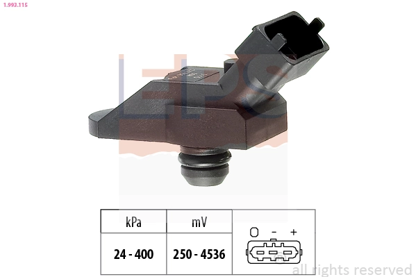 Air Pressure Sensor, altitude adaption Made in Italy - OE Equivalent 1.993.115