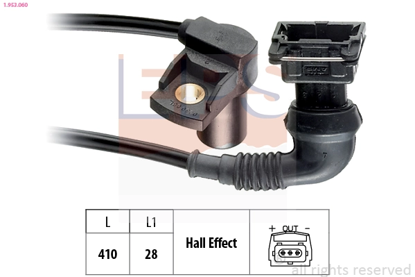 Sensor, engine speed Made in Italy - OE Equivalent 1.953.060