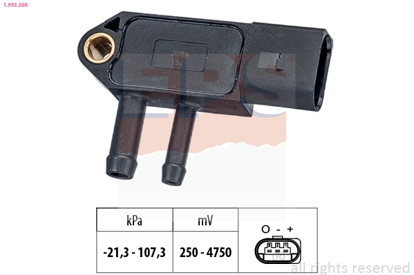 Sensor, exhaust pressure Made in Italy - OE Equivalent 1.993.266