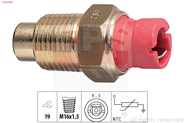 Sensor, coolant temperature Made in Italy - OE Equivalent 1.830.000