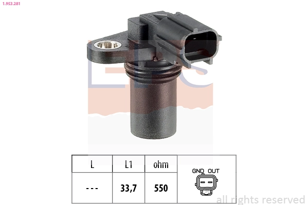 Sensor, camshaft position Made in Italy - OE Equivalent 1.953.281
