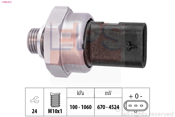 Sensor, oil pressure Made in Italy - OE Equivalent 1.980.015