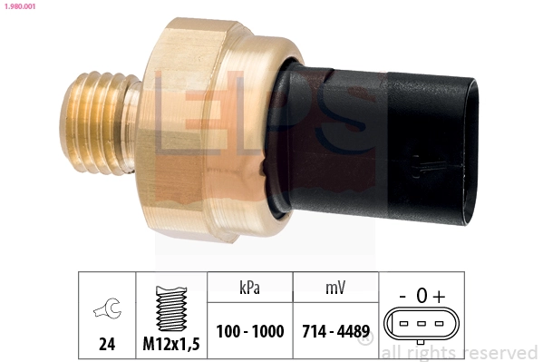 Sensor, oil pressure Made in Italy - OE Equivalent 1.980.001