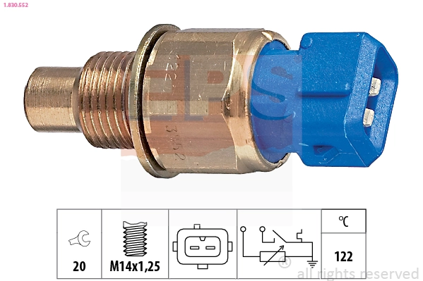 Sensor, coolant temperature Made in Italy - OE Equivalent 1.830.552