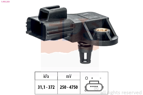 Air Pressure Sensor, altitude adaption Made in Italy - OE Equivalent 1.993.250