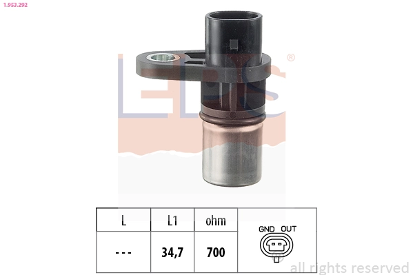 Sensor, crankshaft pulse Made in Italy - OE Equivalent 1.953.292