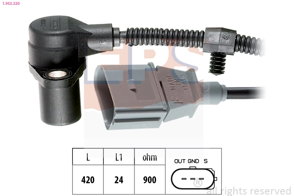 Sensor, crankshaft pulse Made in Italy - OE Equivalent 1.953.320