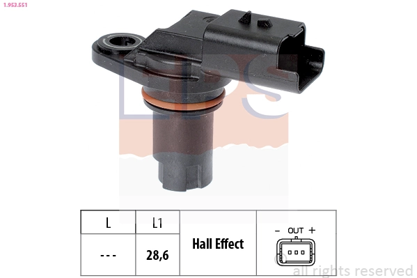Sensor, engine speed Made in Italy - OE Equivalent 1.953.551