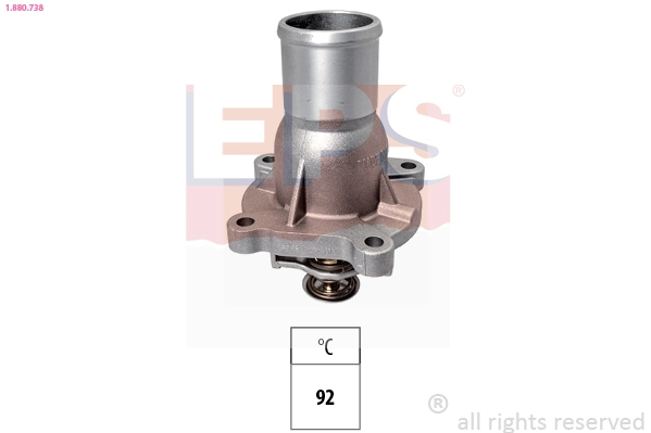 Thermostat, coolant Made in Italy - OE Equivalent 1.880.738