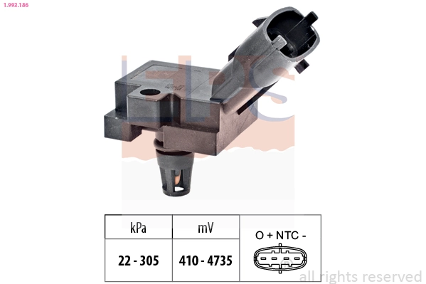 Air Pressure Sensor, altitude adaption Made in Italy - OE Equivalent 1.993.186