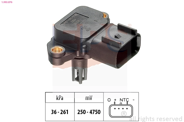 Air Pressure Sensor, altitude adaption Made in Italy - OE Equivalent 1.993.076