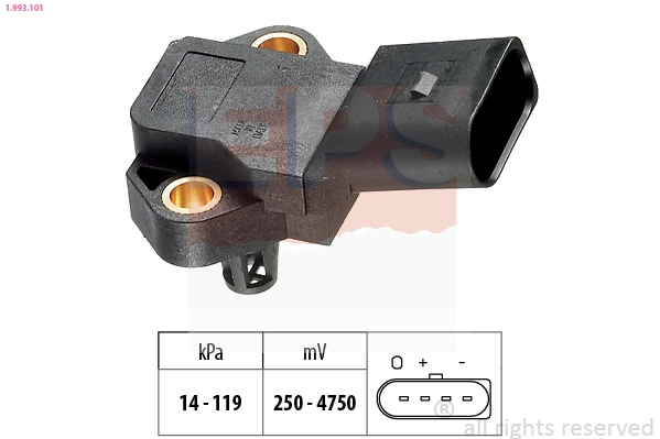 Air Pressure Sensor, altitude adaption Made in Italy - OE Equivalent 1.993.101