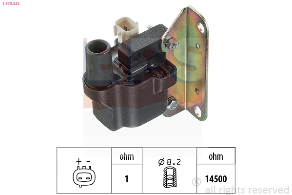 Ignition Coil Made in Italy - OE Equivalent 1.970.233
