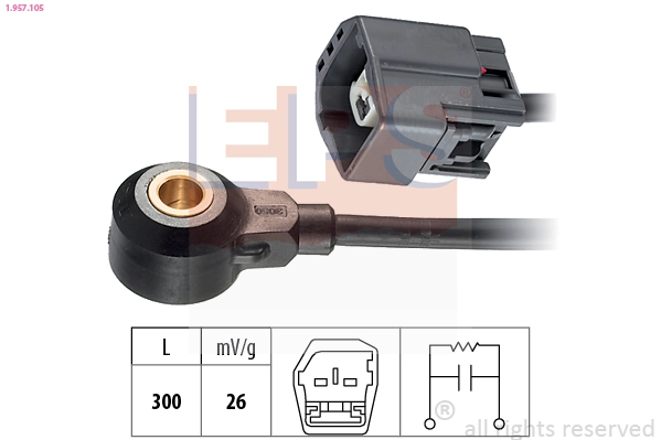 Knock Sensor Made in Italy - OE Equivalent 1.957.105