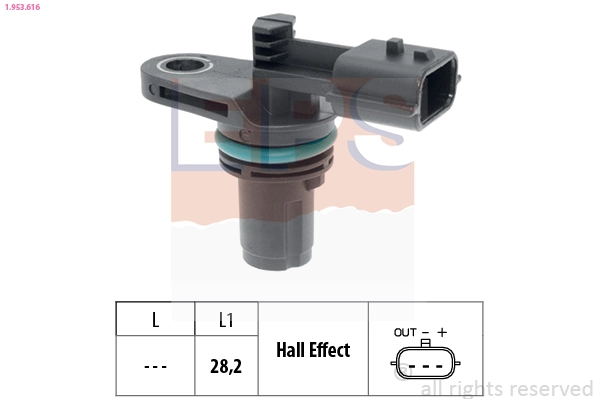 Sensor, crankshaft pulse Made in Italy - OE Equivalent 1.953.616