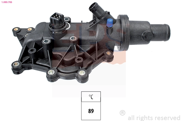 Thermostat, coolant Made in Italy - OE Equivalent 1.880.705