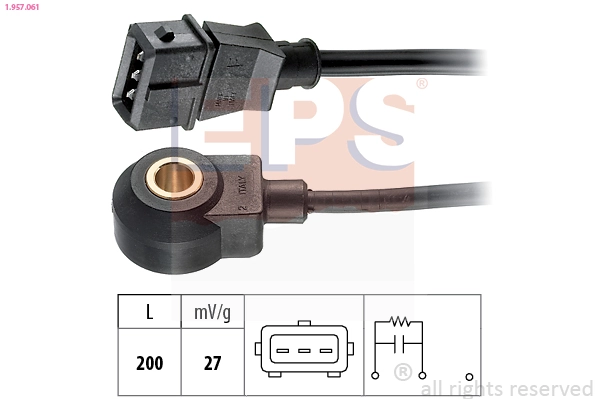 Knock Sensor Made in Italy - OE Equivalent 1.957.061