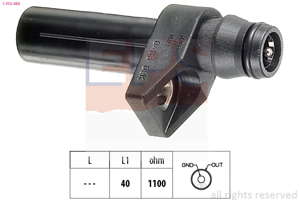 Sensor, crankshaft pulse Made in Italy - OE Equivalent 1.953.483