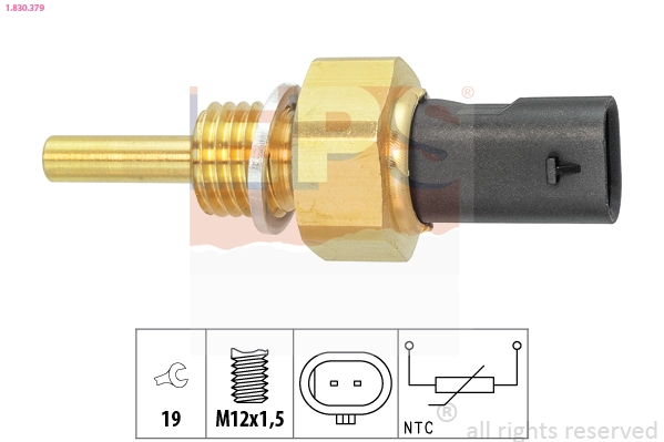 Sensor, coolant temperature Made in Italy - OE Equivalent 1.830.379