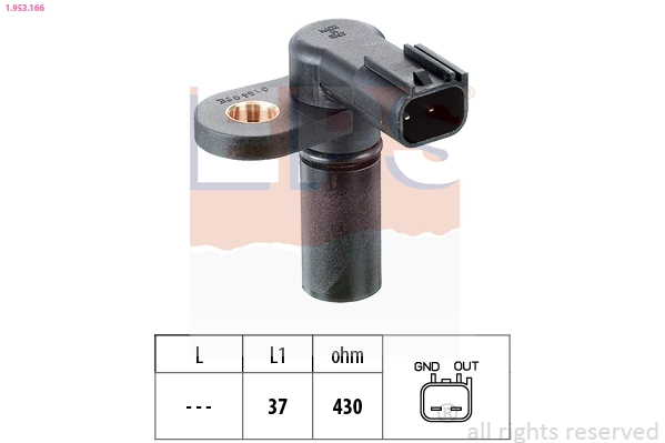 Sensor, engine speed Made in Italy - OE Equivalent 1.953.166