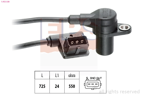 Sensor, crankshaft pulse Made in Italy - OE Equivalent 1.953.130