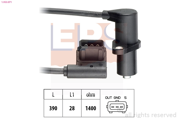 Sensor, engine speed Made in Italy - OE Equivalent 1.953.071