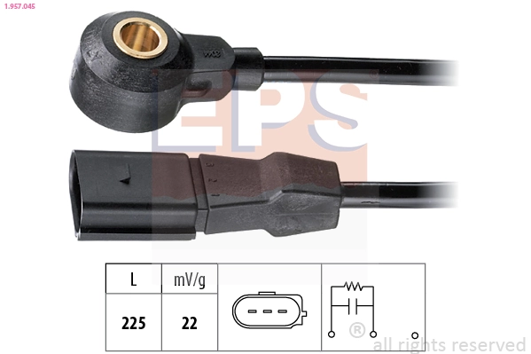 Knock Sensor Made in Italy - OE Equivalent 1.957.045