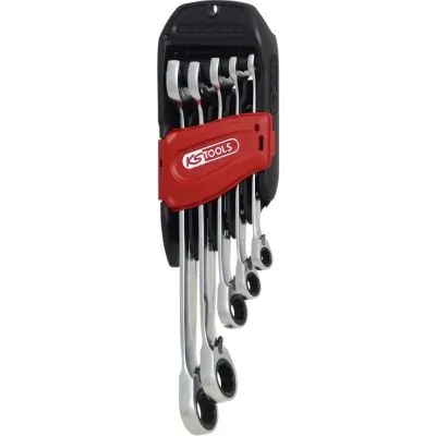 KS TOOLS 503.5905 Ratchet Ring Open-ended Spanner Set