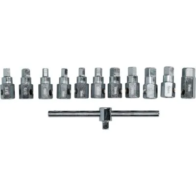 KS TOOLS BT711150 Set of Socket Wrench Inserts, oil drain plug