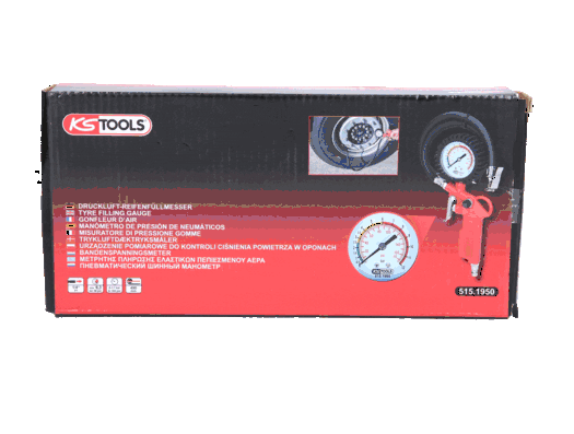 Compressed-air Tyre Pressure Gauge/Inflator 515.1950