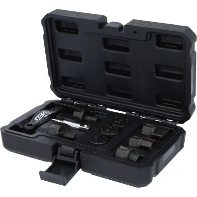 KS TOOLS 150.1040 Set of Socket Wrench Inserts, oil drain plug