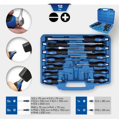 KS TOOLS BT034012 Impact Screwdriver Set