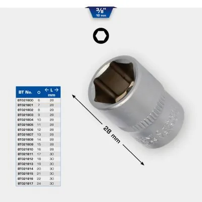 Socket Wrench Insert BT021813