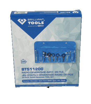 KS TOOLS BT511200 Mounting/Disassembly Tool Set, radio