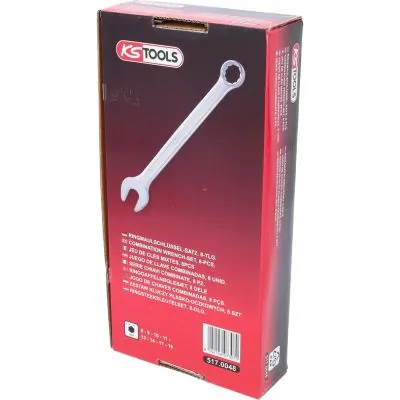 KS TOOLS 517.0048 Spanner Set, ring/open ended