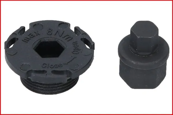 KS TOOLS 150.1040 Set of Socket Wrench Inserts, oil drain plug