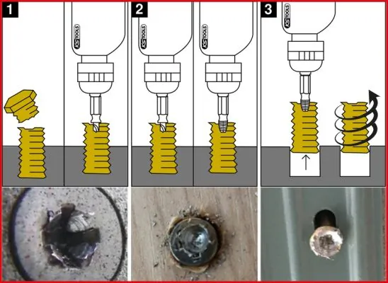 KS TOOLS 150.7060 Screw Extractor