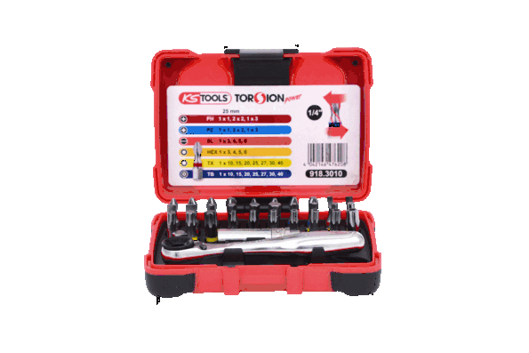 KS TOOLS 918.3010 Kit, screwdriver bits