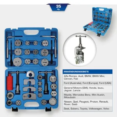 KS TOOLS BT701050 Turn/Reset Tool Set, brake caliper piston
