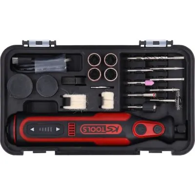 KS TOOLS 515.3990 Straight-grip Grinder (rechargeable battery)
