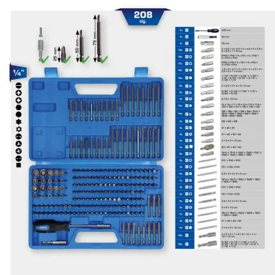 Kit, screwdriver bits BT053208