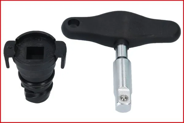 KS TOOLS 150.1040 Set of Socket Wrench Inserts, oil drain plug