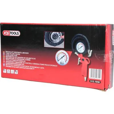 Compressed-air Tyre Pressure Gauge/Inflator 515.1950